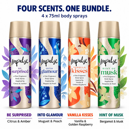 Impulse body spray - set, x